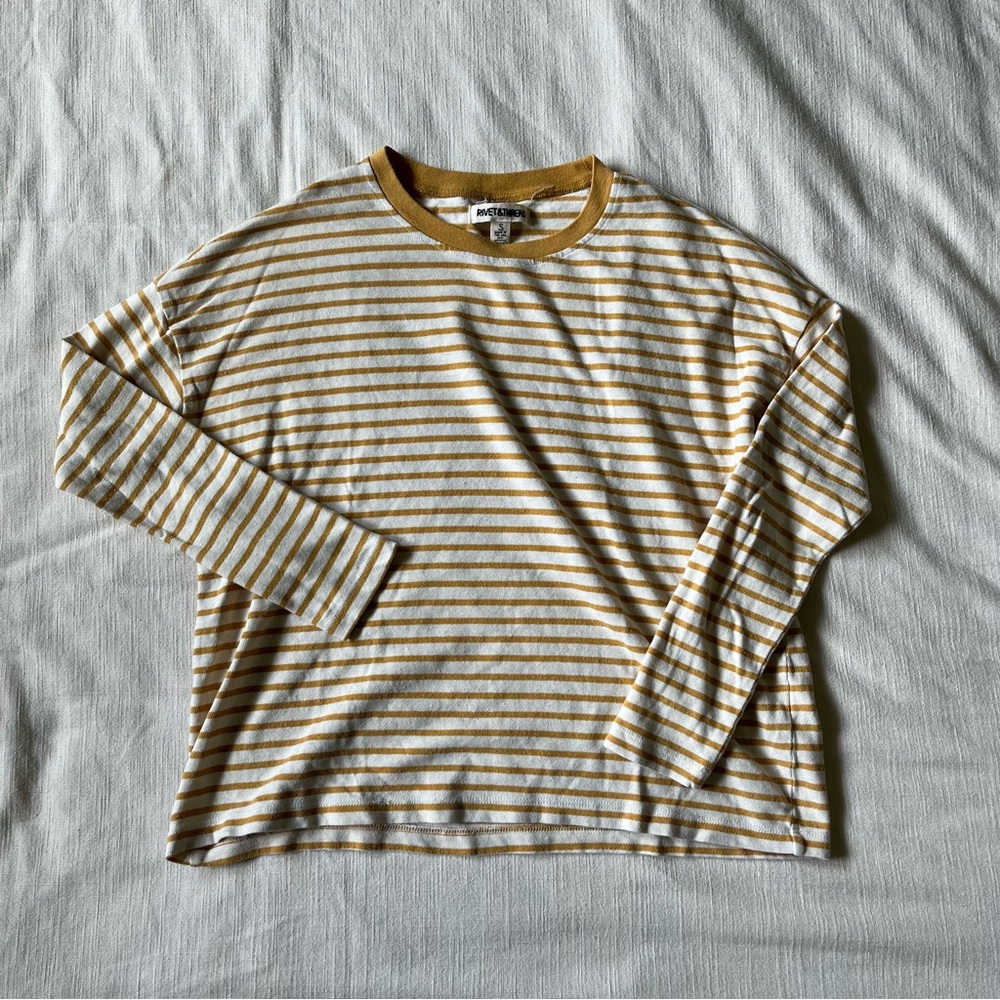 madewell rivet & thread long sleeve tee / women’s small